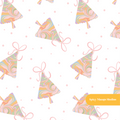 Marbled Christmas Tree Seamless Pattern
