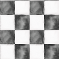 Black and White Monika Watercolor Checker Seamless Pattern