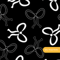 Black and White Pretty Bows Seamless Pattern