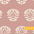 Terracotta Sunday Rose Floral Seamless Pattern