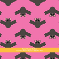 Hot Pink Halloween Bat Seamless Pattern