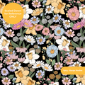 Black Simone Floral Seamless Pattern