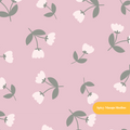Dusty Rose Spring Tulips Floral Seamless Pattern