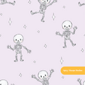 Lavender Spooky Skeleton Dancers Seamless Pattern – Digital Download