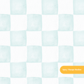 Mint Whimsical Watercolor Checker Seamless Pattern