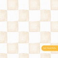 Beige Whimsical Watercolor Checker Seamless Pattern